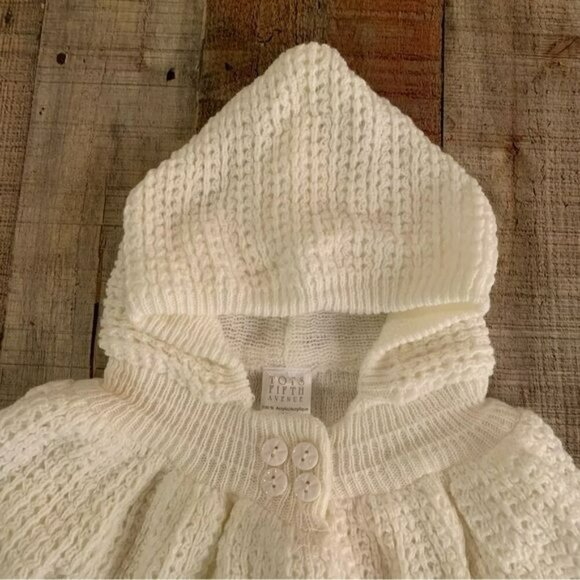 Tots fifth Avenue baby girls hooded white knit cardigan -24M - Picture 4 of 7